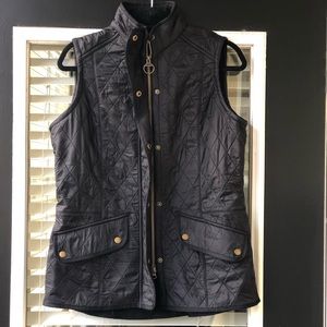 Barbour ‘Cavalry’ Quilted Vest-USA 12 Navy Blue